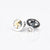 Sterling Silver Badge Cufflinks with 14-Karat Gold Star