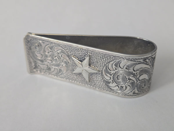Sterling Silver Texas Lone Star Money Clip