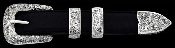 Engraved New Yorker 1 inch  Buckle Set 071-265-5