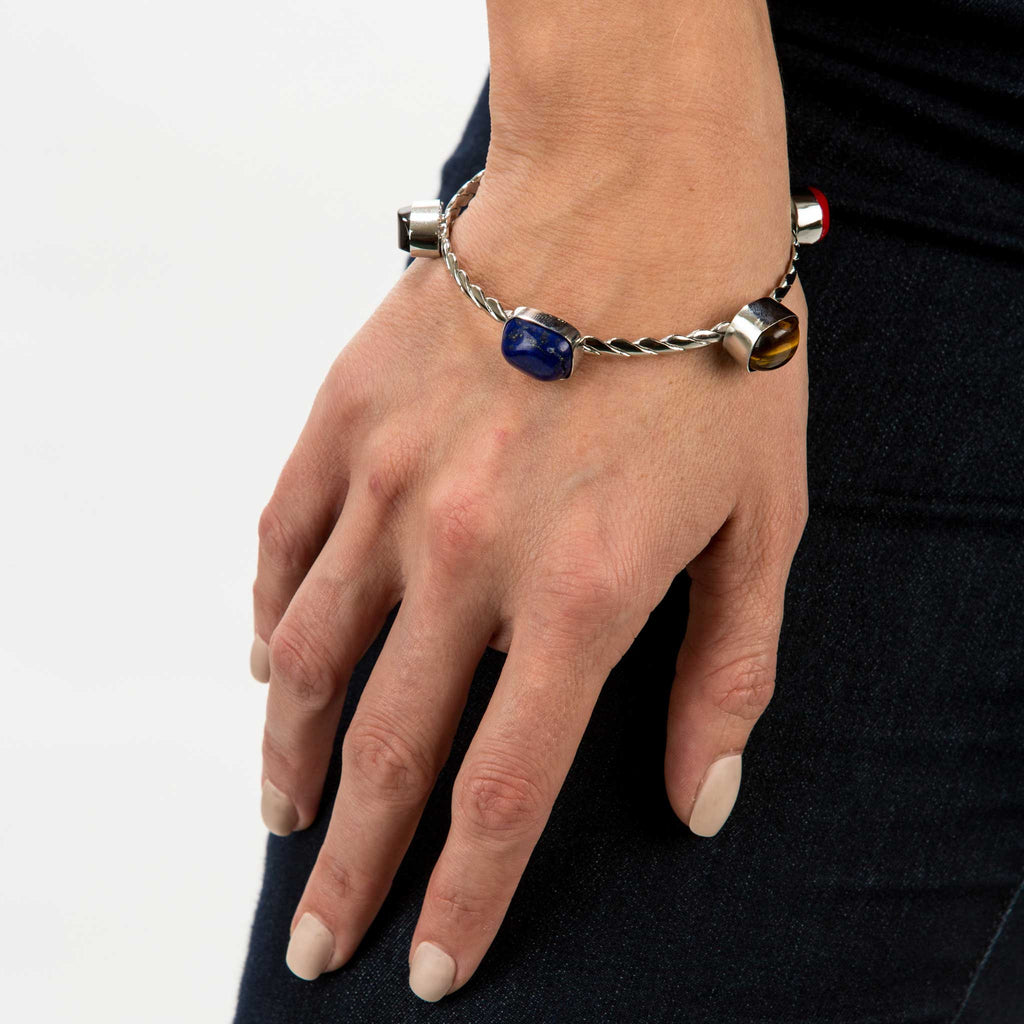 Tommy Hilfiger Semi Precious Bracelet Silver | Mainline Menswear United  States