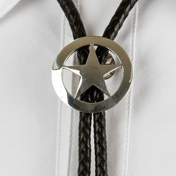 Smooth Badge Sterling Silver Bolo