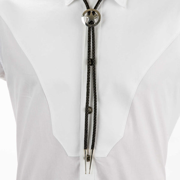 Smooth Badge Sterling Silver Bolo