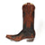 Henderson Black Boot with Brown Collar and Wing-Tip Left Side